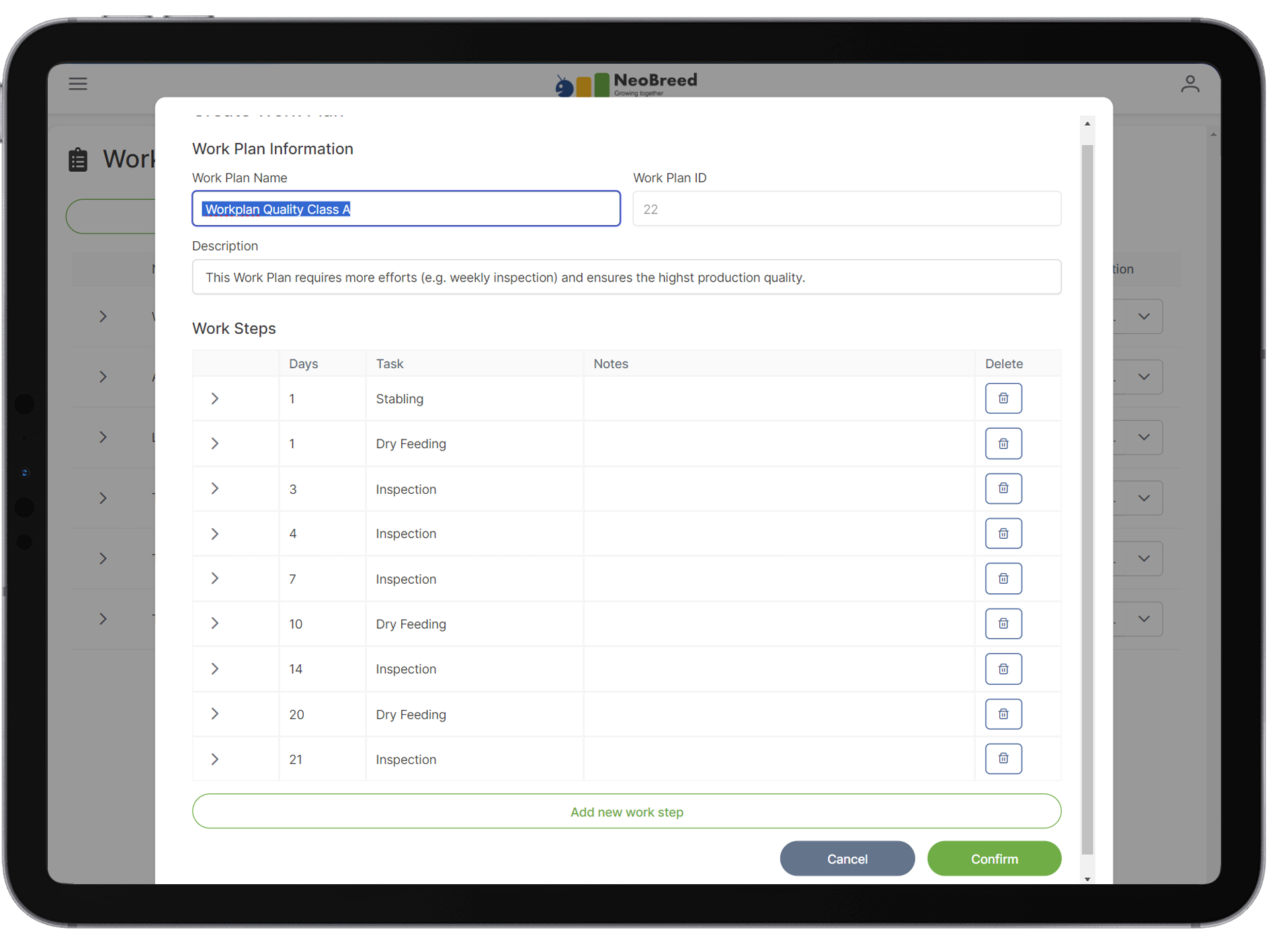 Streamlined Work Plan Customization